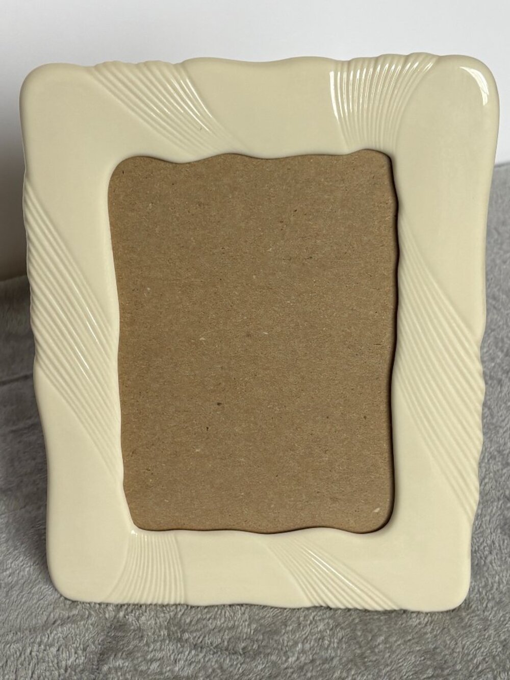 Lenox Photo Frame Mirage Size 5 x 7 Ivory Porcelain Made USA Soft Luxury Gift